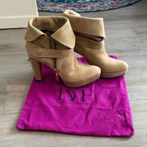 Diane Von Furstenberg Tan Heeled Boots